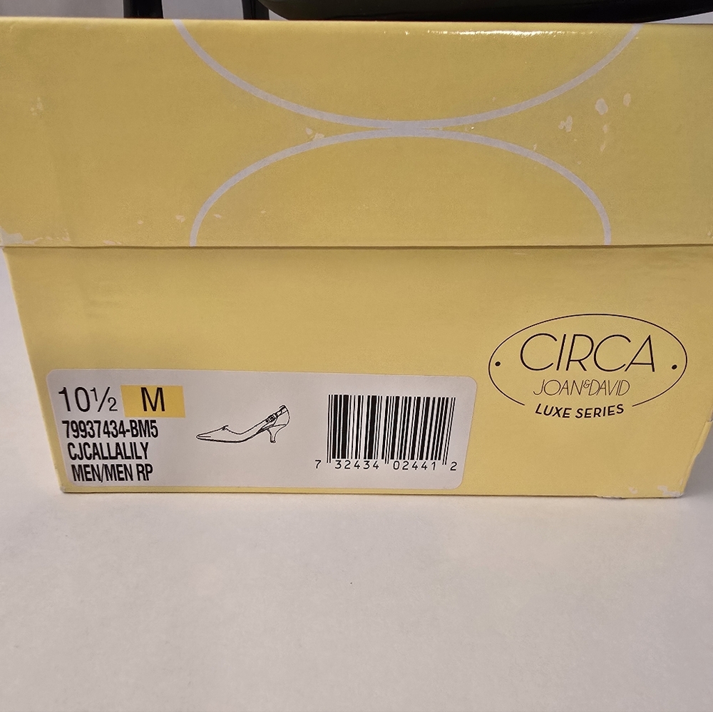 Circa Joan & David Callalily Brown Textured Heels Cutouts Size 10.5 10 1/2  NEW - Picture 2 of 6